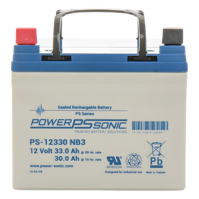 PS-12330-NB3 - Power Sonic Batería de Respaldo AGM/VRLA / 12V / 33 Ah PS-12330-NB3