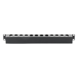 TH-ORG-1UR - Organizador de Cables Horizontal / 19" / 1UR / Acero Calibre 18 (1.21 mm) / Profundidad 64 mm