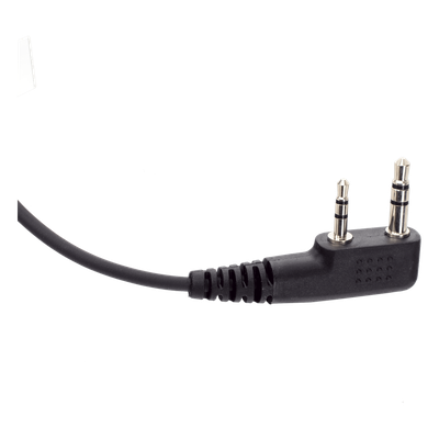 TXEHK - Micrófono-Audífono Profesional / Gancho Ajustable Tipo G / PTT de Solapa / Compatible Kenwood y TXPRO / Cable Kevlar Reforzado