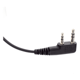 TXEHK - Micrófono-Audífono Profesional / Gancho Ajustable Tipo G / PTT de Solapa / Compatible Kenwood y TXPRO / Cable Kevlar Reforzado
