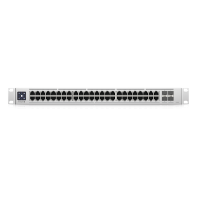 USW-ENTERPRISE-48-POE - Switch PoE Administrable Capa 3 / 48 Puertos 2.5GbE RJ45 PoE+ / 4 Puertos 10G SFP+ / 720W PoE Total / Pantalla Táctil 1.3" / 320 Gbps