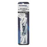 TPD-38-KIT - Kit de Fijación Autoperforable / 10 Unidades / Carga 5 kg / Tornillo 10 mm x 38 mm / Tablaroca y Mampostería / Nylon Reforzado / -40°C a +80°C