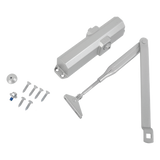 TSCOMP - Cierrapuertas Mecánico / Fuerza Ajustable Tamaño 2/3/4 / Puertas 850 a 1100 mm / Hasta 80 kg / Certificación UL / Sin Placa de Montaje