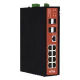 WIPMS312GFIV2 - Switch PoE Industrial Administrable / 8 Puertos Gigabit + 4 SFP / PoE Mixto 24V/48V / 802.3af/at/bt 60W / Protección 8kV / Riel DIN / -40°C a 80°C