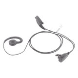 TX-300M-H02 - Micrófono de Solapa con Audífono / Cable Kevlar Reforzado / PTT Integrado / Clip Giratorio 360° / Gancho PTE Médico