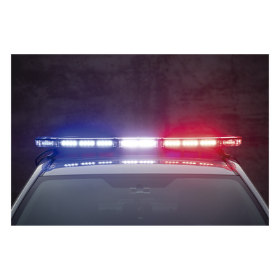 X67RB - Barra de Luces LED / 47" / 88 LEDs Hyperlux / Rojo/Azul / Control de Tráfico / IP65 / 12A Máx