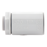 DX-43-220 - Gewiss Conector de Tubería Rígida a Caja / PVC Auto-extinguible / 20 mm DX-43-220