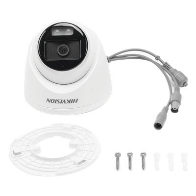 DS-2CE72KF0T-FS - Hikvision Cámara Turret TURBOHD / 3K 5 Megapixel 16:9 / Color 24/7 DS-2CE72KF0T-FS