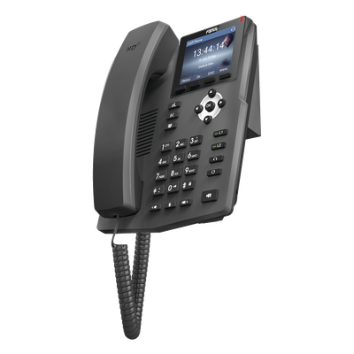 X3G - Teléfono IP empresarial para 2 lineas SIP con pantalla LCD de 2.8 pulgadas a color, puertos Gigabit y conferencia de 3 vías, PoE