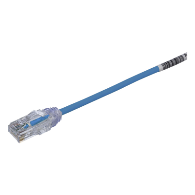 UTP28SP6INBU - Cable de Parcheo UTP Cat6 / 28AWG Diámetro Reducido / 15.2 cm (0.5 pies) / Azul / LSZH/CM / PoE++