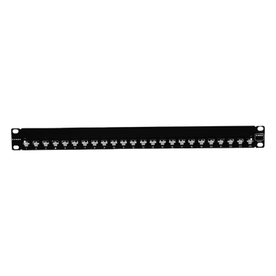 Z-PNL-24E - Patch Panel / 24 Puertos / Modular Vacío / Plano / 1UR / Cat 6A Blindado / Acero Negro
