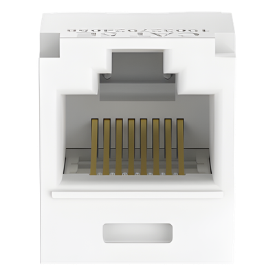 CJ5E88TGWH - Conector Jack RJ45 / Mini-Com TG / Cat 5e / 8P8C / Sin herramienta de impacto / -10°C a 65°C