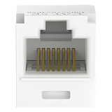 CJ5E88TGWH - Conector Jack RJ45 / Mini-Com TG / Cat 5e / 8P8C / Sin herramienta de impacto / -10°C a 65°C
