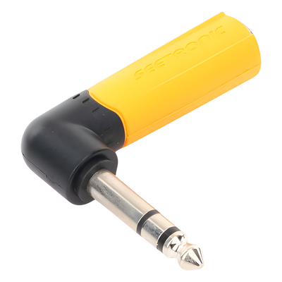 MP3-PM-R - Seetronic Adaptador de Audio Estéreo / Jack 1/4in a 1/4in / Ángulo Recto MP3-PM-R