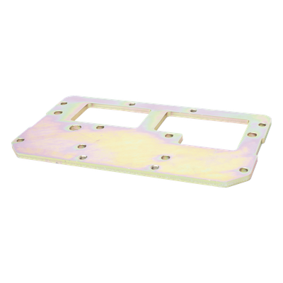 XBSF9SPLATE - Placa para barrera / Diseño específico XBSF9SP / Material resistente a condiciones externas / Acabado anticorrosión / Instalación en barreras vehiculares