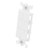 CA6PFWH - Lutron Electronics Marco de Conectividad / 6 Puertos Snap-In / Sin Herramientas CA6PFWH