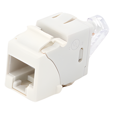 U6A-K02NS - Jack Keystone Cat6A UTP / Terminación T568A/B / Rango -10°C a 60°C / UL 94 V-0 / Conductores 24-22 AWG