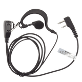 TXEHI - Micrófono-Audífono de Solapa / Kit de Vigilancia de 2 Cables / Compatible ICOM IC-F11/14/3021/3013/3103/3003/1100D/2100D / Respuesta 100 Hz - 10 kHz