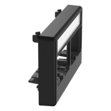 CFFPL4BL - Placa de Mobiliario Modular / 4 Puertos Mini-Com / ABS Negro / 2.9x0.88x1.77 pulg (73.66x22.35x44.95 mm)