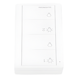 PJ24BWHL21P - Lutron Electronics Control Inalámbrico de 4 Botones / 2 Zonas de Iluminación / Clear Connect RF