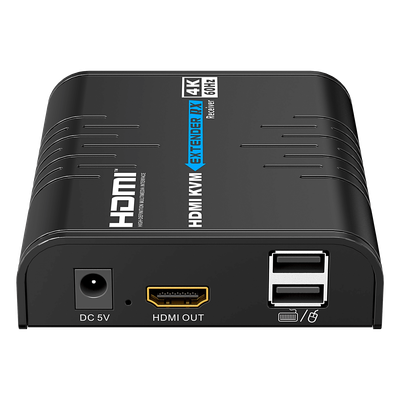 TT473KVMRX - Receptor KVM HDMI / 4K 60 Hz / Extensión 120 m (393.7 ft) / 18 Gbps / IPColor Stream / USB HID / HDCP 2.2