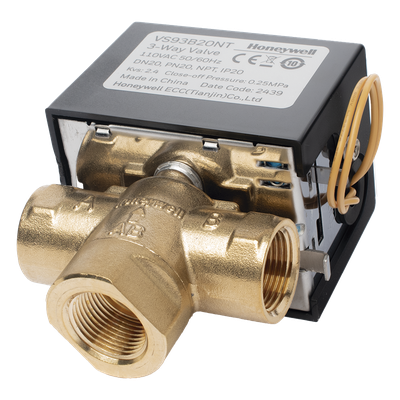 VS93B20NT - Válvula de Control Eléctrica 3 Vías / Fancoil / Retorno por Resorte NC / 110 V CA / DN20 (3/4") NPT / PN20 / On/Off