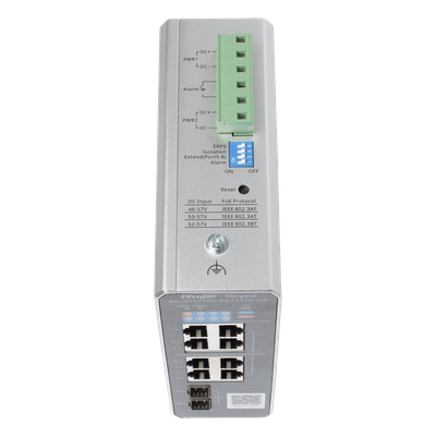 RG-NIS2100-8GT2SFP-HP - Ruijie Switch Industrial PoE+ / 8 Puertos Gigabit / 1 PoE++ 60W RG-NIS2100-8GT2SFP-HP