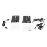 TT373KVM - Kit extensor KVM (HDMI y USB) hasta 120 metros / Resolución 1080P @ 60 Hz/ Soporta Cables de red STP y UTP CAT5/5E/6 /  HDMI 1.3 / HDCP 1.2 / PCM / Transmite el Video, Mouse, Teclado y Controla tu DVR vía USB a distancia