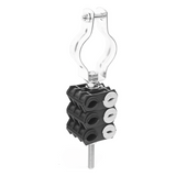 KITST68MCLICK3 - KIT de Tres Sujetadores de plastico para seis cables de 6 a 8 mm con todo y hardware de instalación en tubos de 1 1/4 in