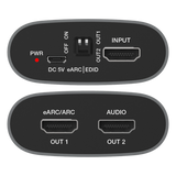 EPC-MB08 - Extractor eARC HDMI | 18 Gbps | Audio Digital | Compatibilidad 4K HDR | Diseño Compacto