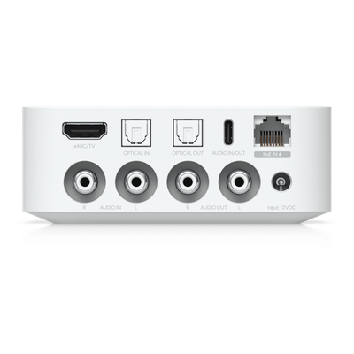 UPL-PORT-W - Streamer de Audio en Red / Multi-Zona hasta 32 Dispositivos / Wi-Fi 6 / PoE o 12 VCC / HDMI eARC / RCA / Óptico / USB-C / AirPlay / Spotify Connect