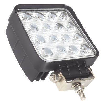 XD48F - Luz de trabajo LED / 48 W / 4000 lm / 10-30 Vcc / IP67 / 16 LED / 5 patrones de destello / 4.3 pulgadas