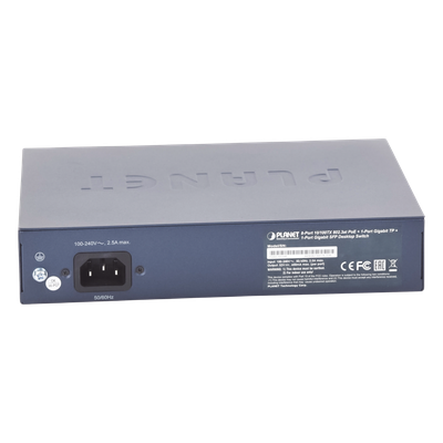 FGSD-1011HP - Planet Switch no Administrable 8 puertos 10/100 PoE 802.3af/at 135W, 1 puerto Uplink