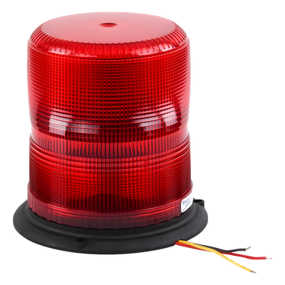 X7950R - Burbuja de Advertencia LED / 3 LEDs de 5 W / 11 Patrones de Destello / 12-48 VCC / SAE J845 Clase II / IP Resistente a Impactos