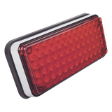 XLTE295R - Luz de Advertencia LED / 7x3" / 66 LED / 12 VCC / 12 Patrones de Destello / Montaje Permanente