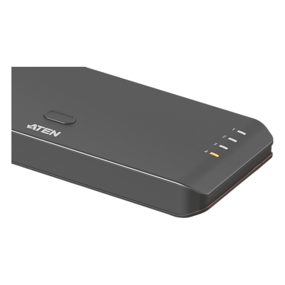 VS4841 - Switch HDMI 4 Puertos True 4K Essentials | RapidSync™ | HDR10+ | HDCP 2.2 | Control por Botón e IR | LPCM 7.1 | Diseño Compacto