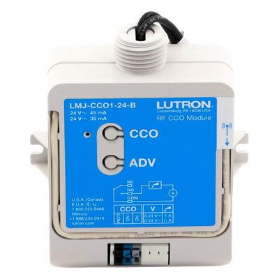 LMJCCO124B - Módulo CCO de RF / Salida de Contacto Seco NO/NC / 24 V / Tipo Mantenido o Momentáneo / Alcance 9 m (29.5 ft) / Montaje Superficie o Caja de Conexiones