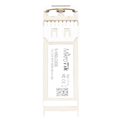 S+85DLC03D - Mikrotik S+85DLC03D red modulo transceptor Fibra óptica 10000 Mbit/s SFP+ 850 nm