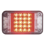XLTE2345R - Luz de Advertencia LED / 66 LEDs / 7x4 Pulgadas / 12 VCC / 10 Patrones de Destello / Montaje Permanente