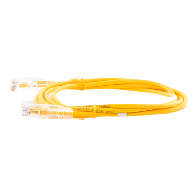 LP-UT6A-200-YE28 - Linkedpro By Epcom Cable de Parcheo Slim UTP Cat6A / 2 m (6.56 ft) / 28 AWG LP-UT6A-200-YE28