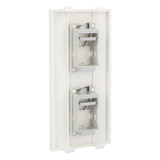 SM-FP-2-KEY - Simon Placa Plana de Voz y Datos / Guardapolvo Integrado / 2 Puertos Keystone SM-FP-2-KEY