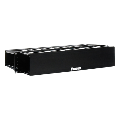 WMP1E - Organizador de Cables Horizontal / Doble Frontal y Posterior / 2UR / 19in / ABS
