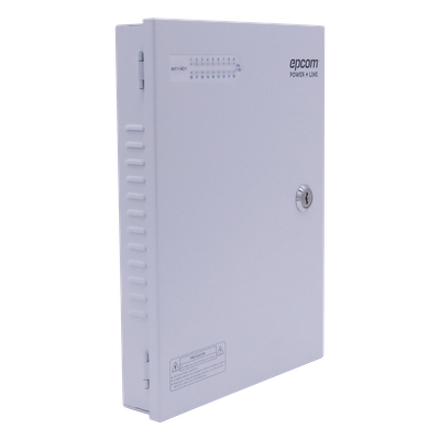 XP18DC20HD - Fuente de Poder CCTV / 18 Canales / 20 A / 200 W / Voltaje Ajustable 11-15 VCC / Filtro de Ruido por Canal / Operación -20°C a 70°C