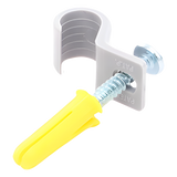 TK-1014 - Kit de Fijación / 12 Grapas + Taquetes + Tornillos / Polietileno Flexible / -10°C a +120°C / Interior-Exterior