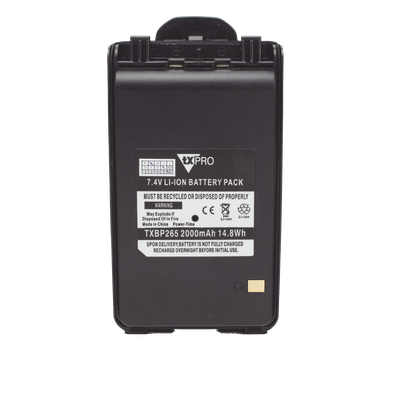 TX-BP265 - Batería Li-Ion / 2000 mAh / Uso Rudo / Celda Japonesa / Clip Incluido