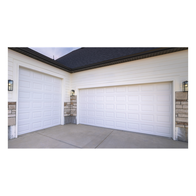 GARAGE148-SC - Accesspro Puerta de Garage de alta calidad, Color blanco 14X8 pies, AISLADA, Estilo Americana
