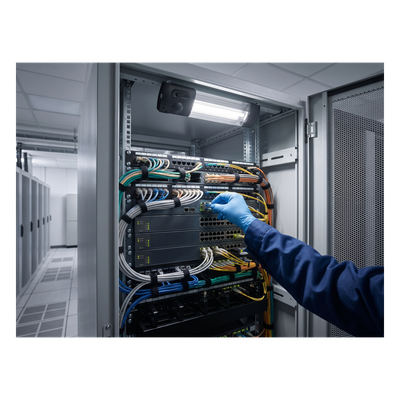 EL900D - Lampara LED para Gabinete de Telecomunicaciones, de 900 lm, Instalación sin Herramienta, 100-240 Vca