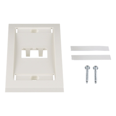 CFPE2IWY - Placa de Pared Vertical PANDUIT CFPE2IWY / 2 Puerto Mini-com / Blanco Hueso / Etiquetas