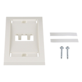 CFPE2IWY - Placa de Pared Vertical PANDUIT CFPE2IWY / 2 Puerto Mini-com / Blanco Hueso / Etiquetas