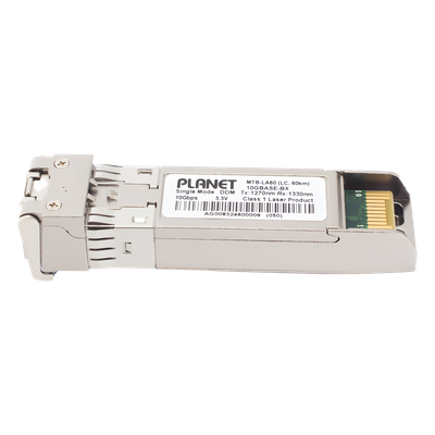 MTB-LA60 - Transceptor WDM mini-GBIC SFP+ 10G / LC / Mono Modo 60 km (197 pies) / TX 1270nm RX 1330nm